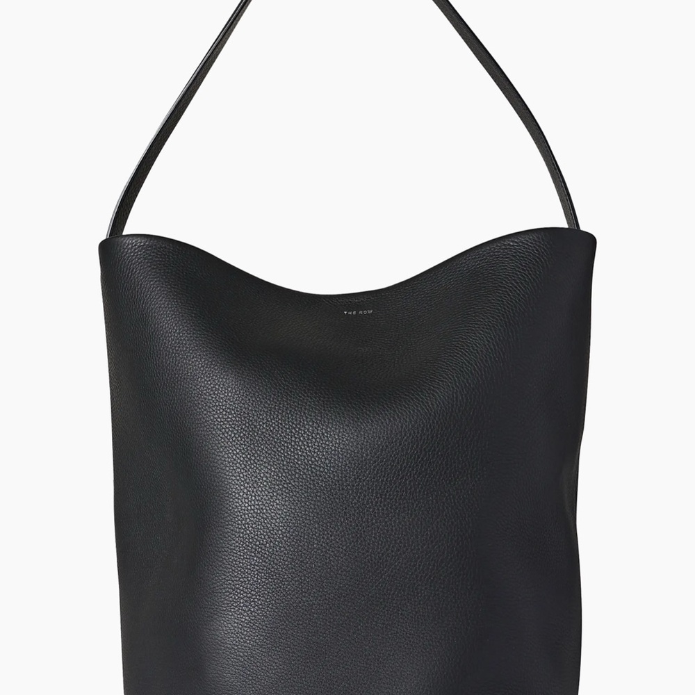 The Row Park Tote *Large* Black Leather Shoulder Bag